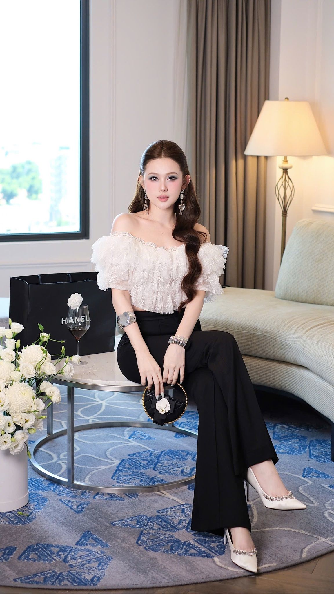 Áo Ren Tầng Bẹt Vai