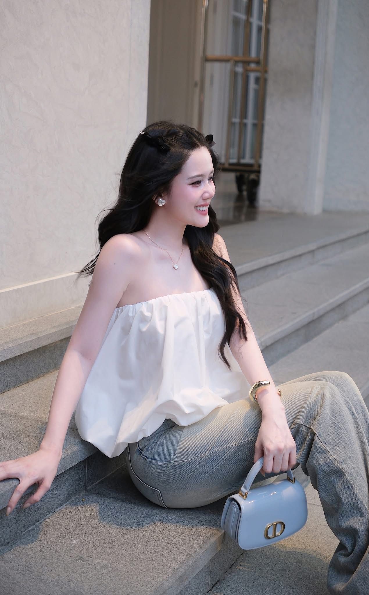 Áo Ống Hở Lưng Đính Nơ Sau