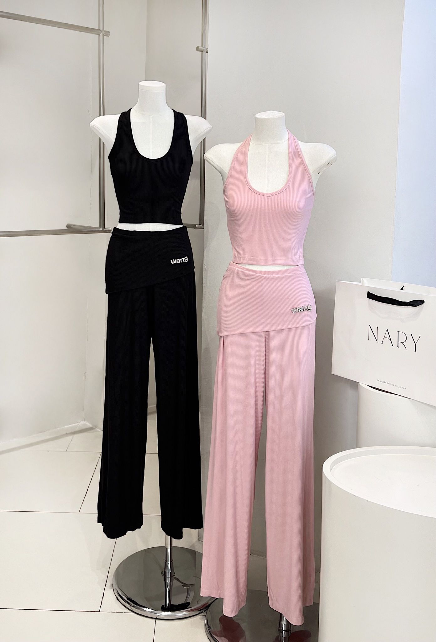 Set Thun Áo Yếm Quần Ống Rộng
