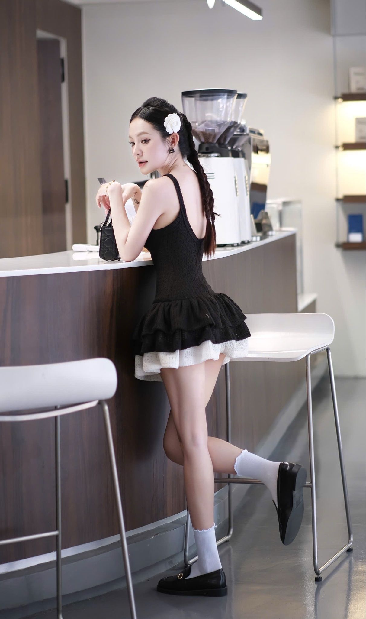 Đầm Thun Len Tầng