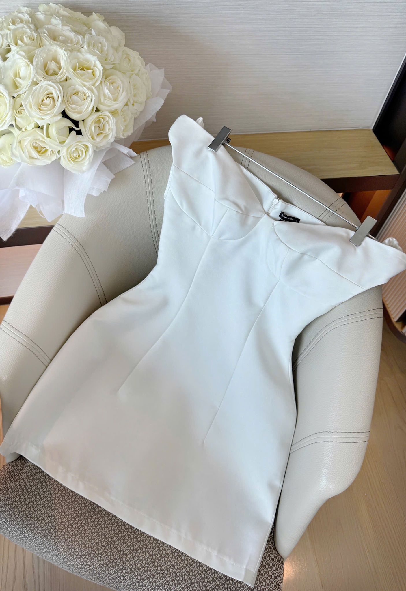 Đầm Xòe Tacta Bẹt Vai