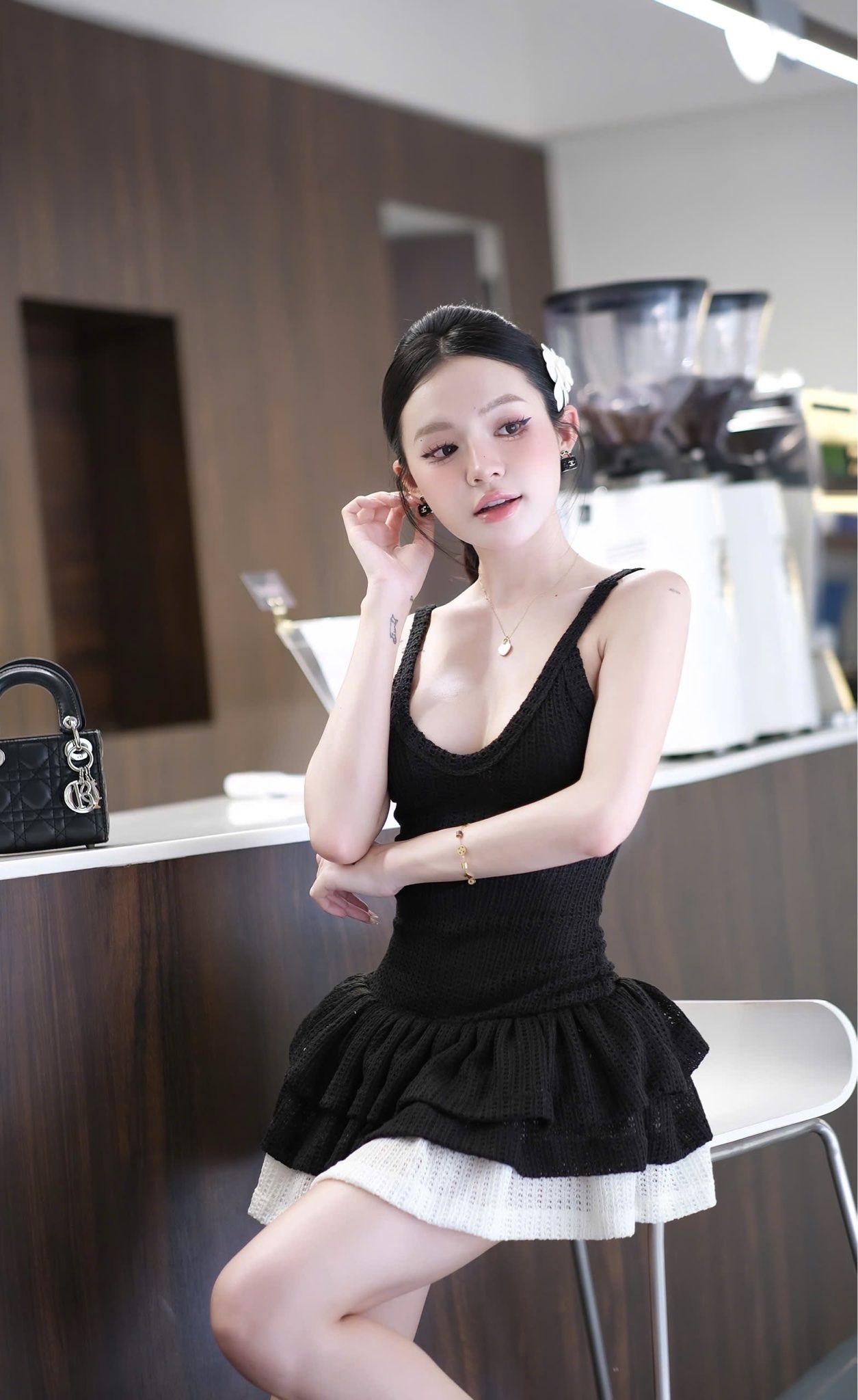 Đầm Thun Len Tầng