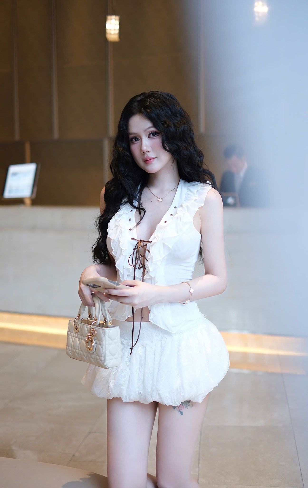 Áo Lưới Bèo Đan Dây