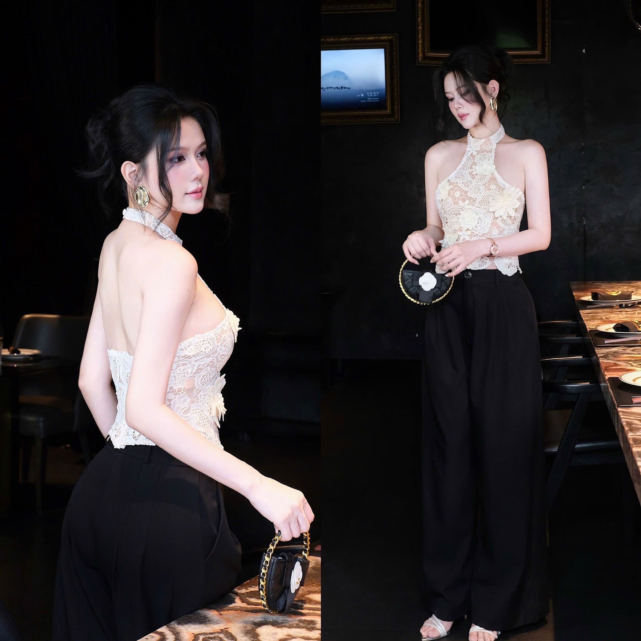 Áo Yếm Ren Kết Hoa