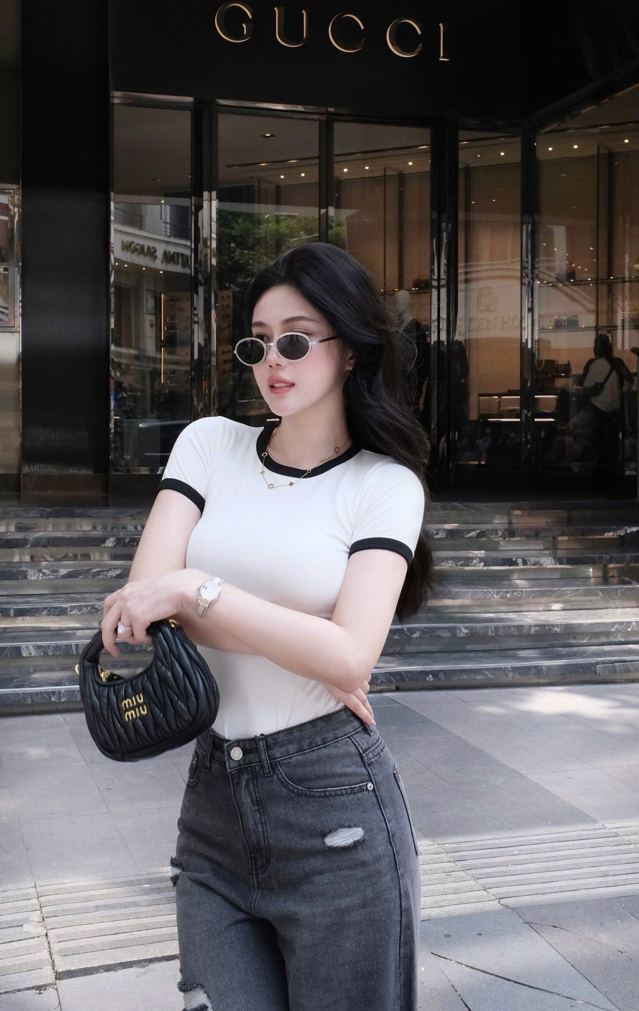 Áo Thun Trơn Viền Màu