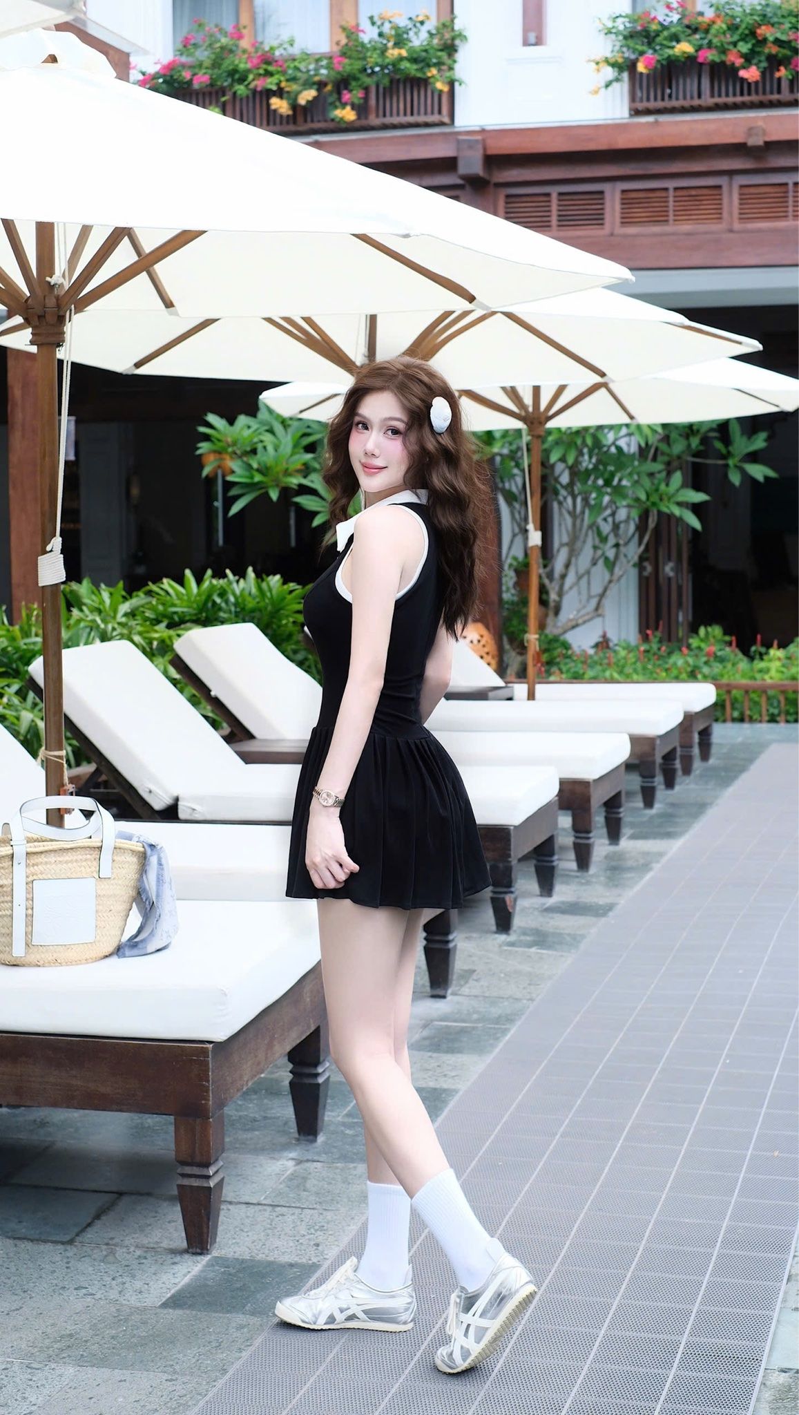Đầm Xòe Cổ SM Kèm Charm