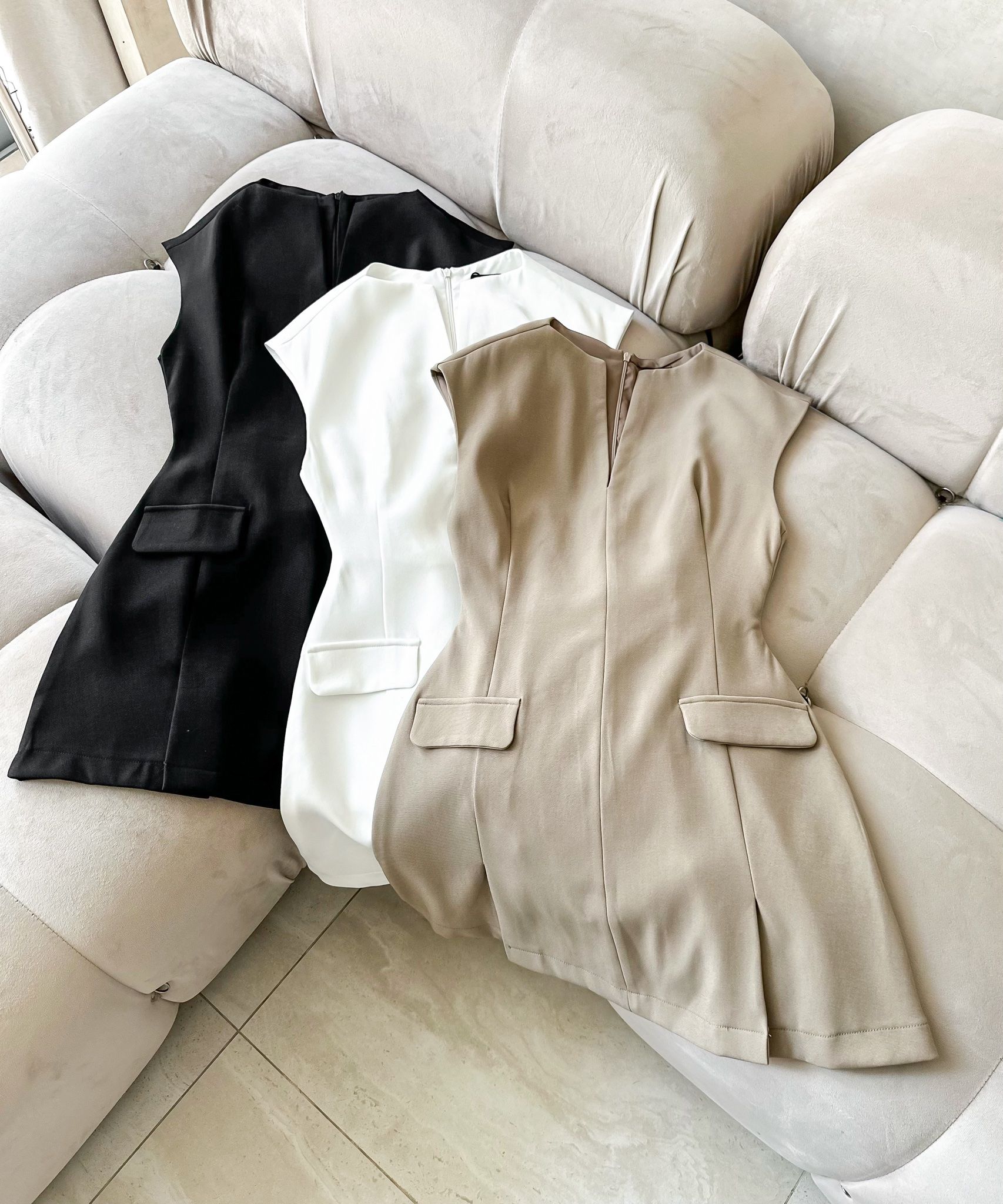 Đầm A Shape Vneck