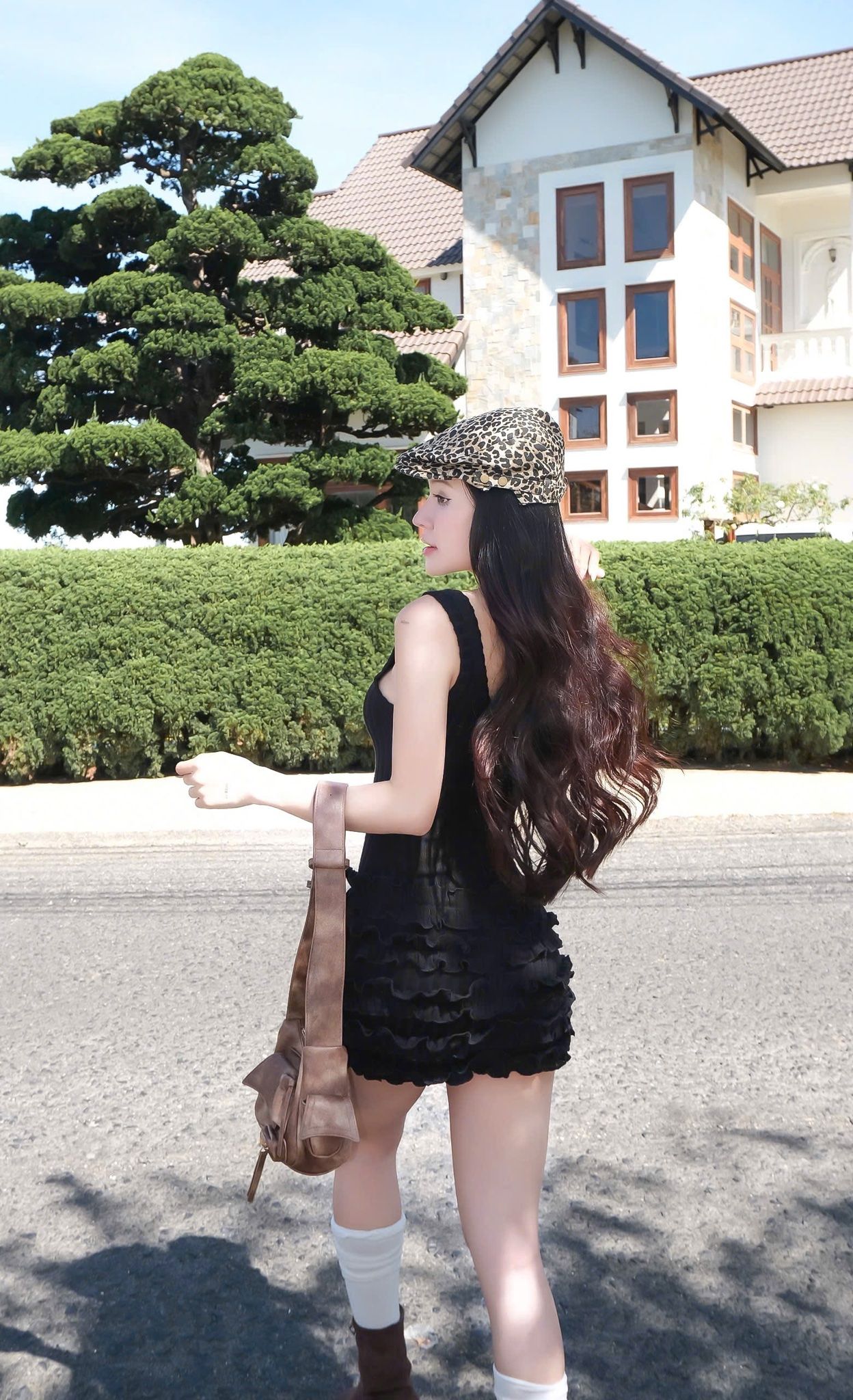 Đầm Thun Tầng Bèo