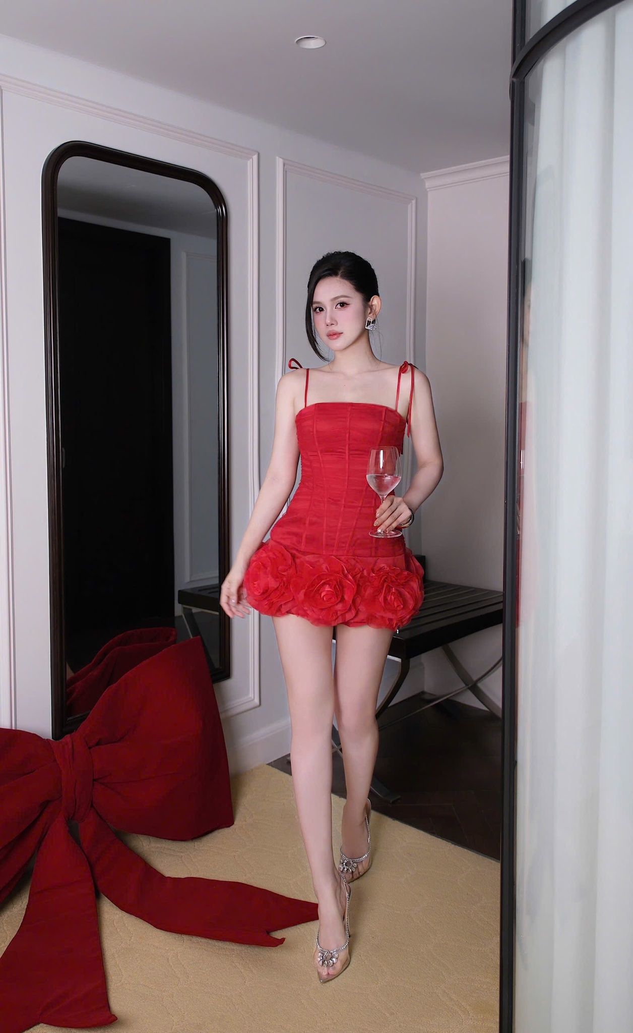 Đầm 2S Lưới Kết Hoa