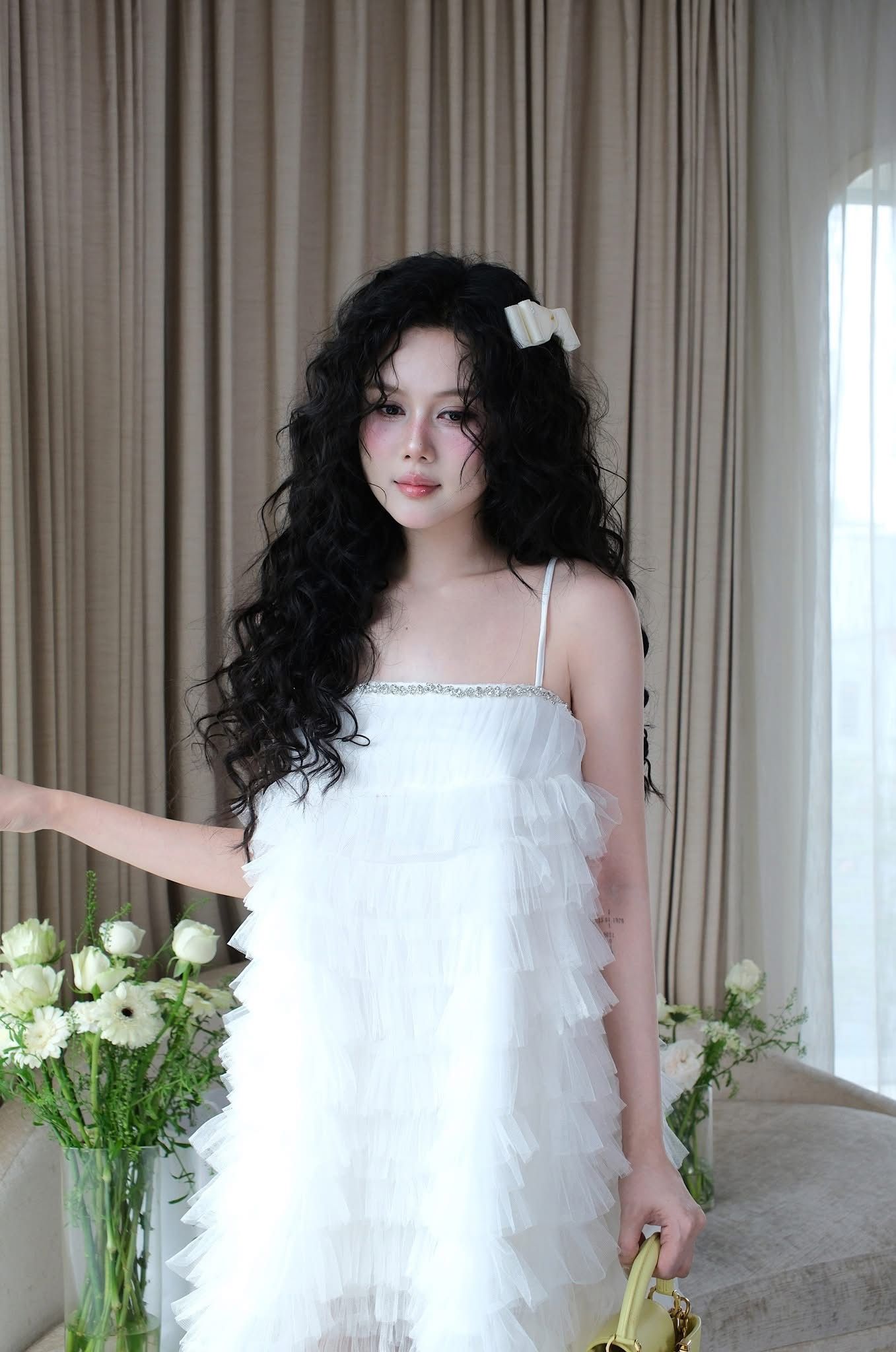 Đầm Babydoll Tầng Viền Đá
