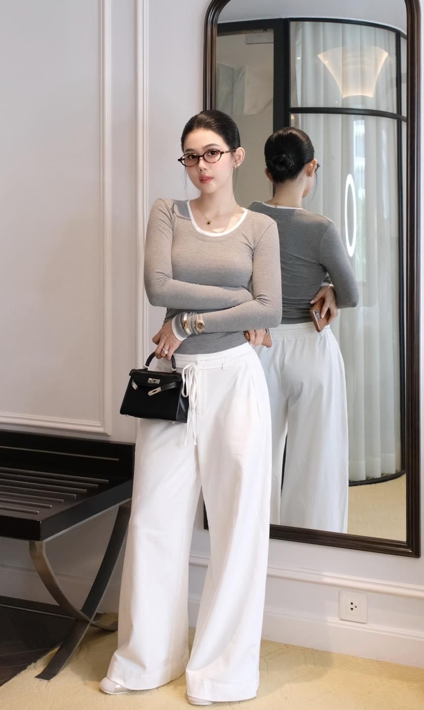 Áo Thun Nhúng 2 Bên Phối Màu