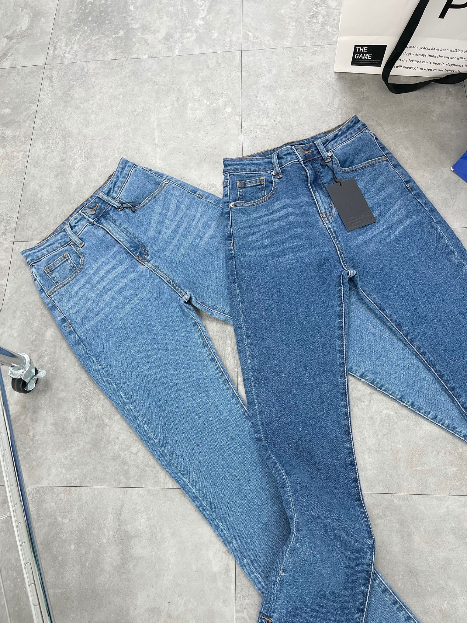 Quần Jean Skinny Slit Edge Blue