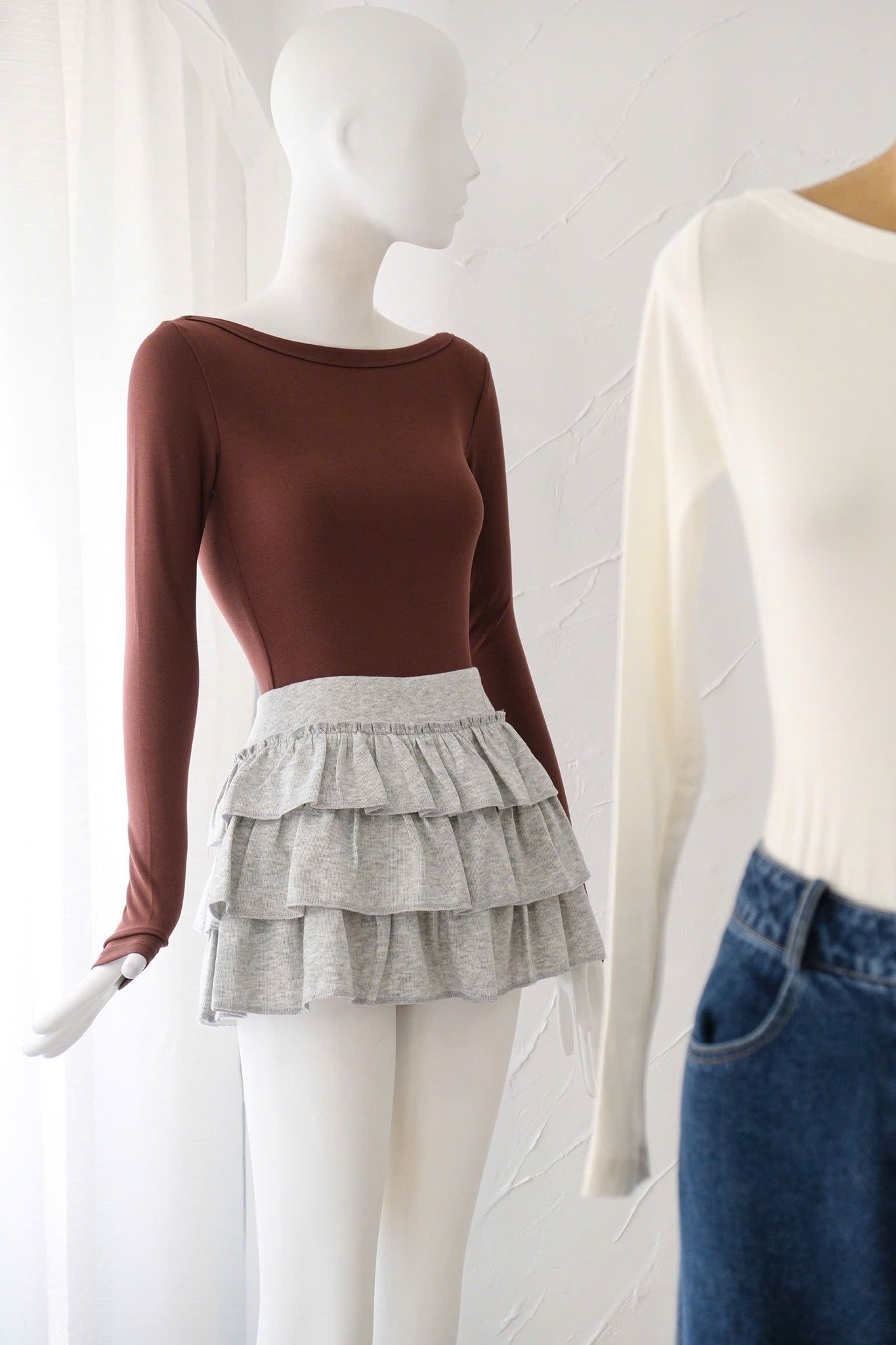 Bodysuit Thun Trơn TD Hở Lưng