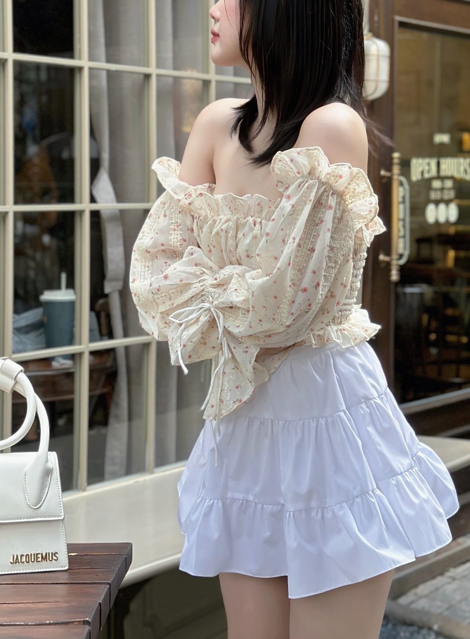 Áo Nền Hoa Bèo Tay Dài