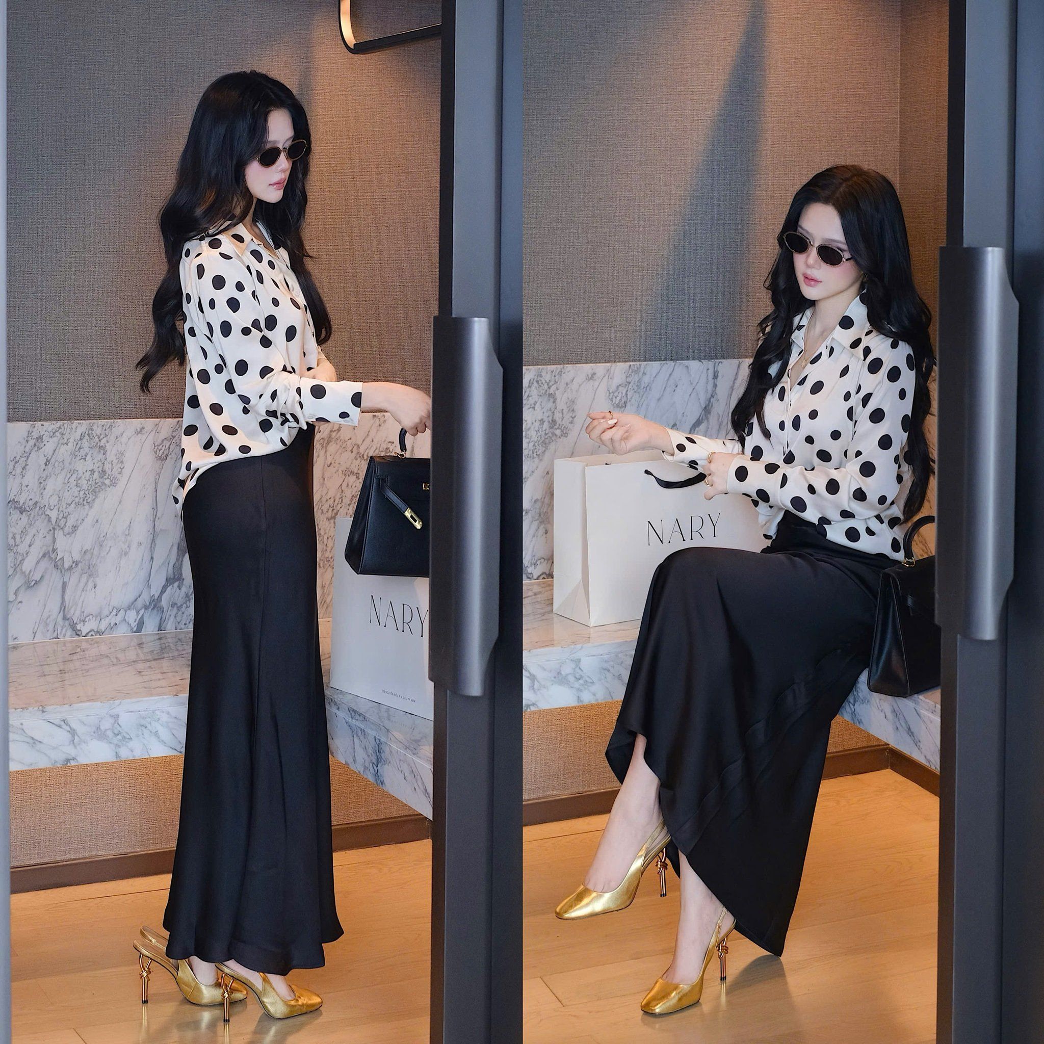 Áo SM Chấm Bi To