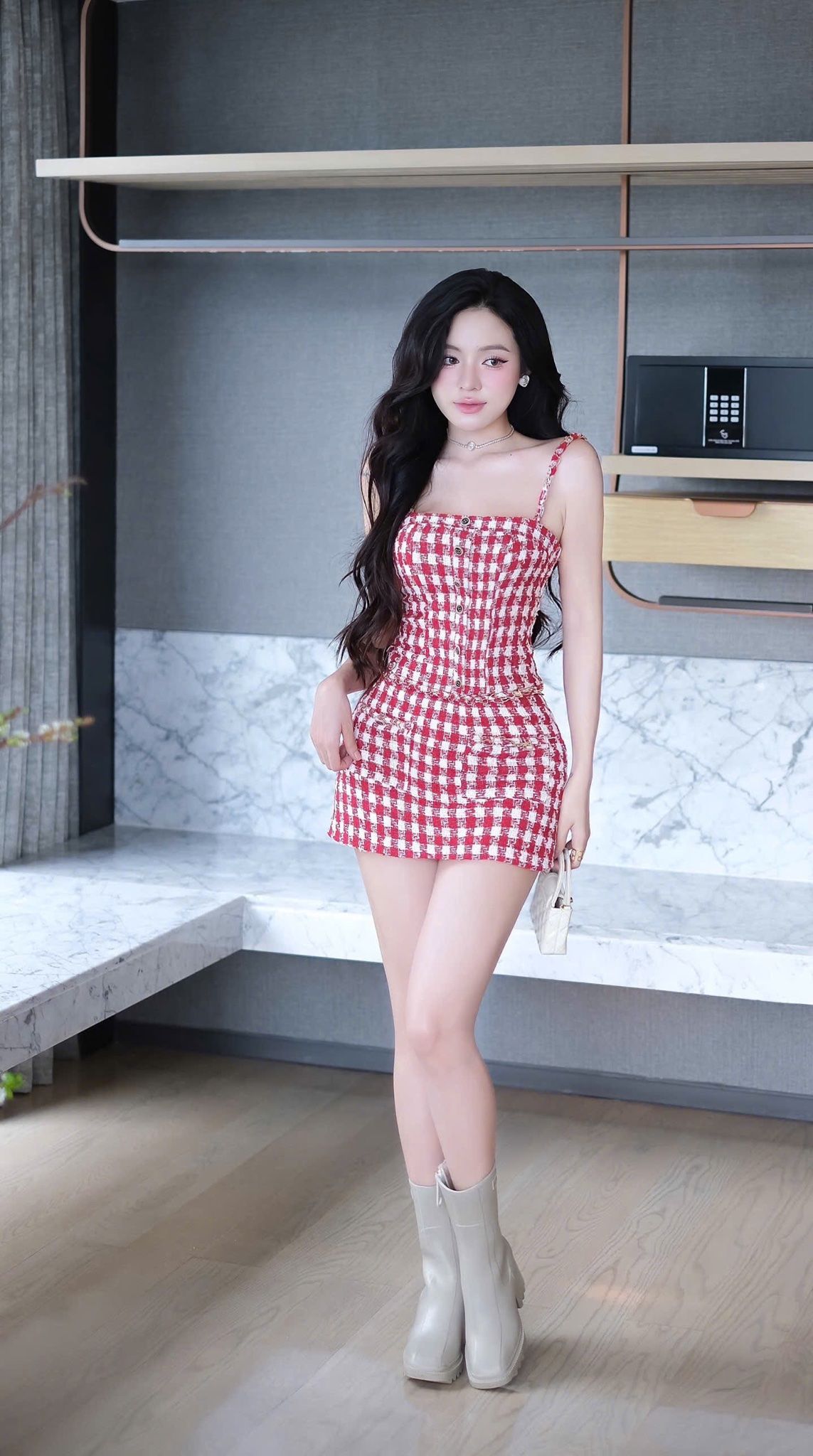 Set Nút Dạ Viền Dây Xích