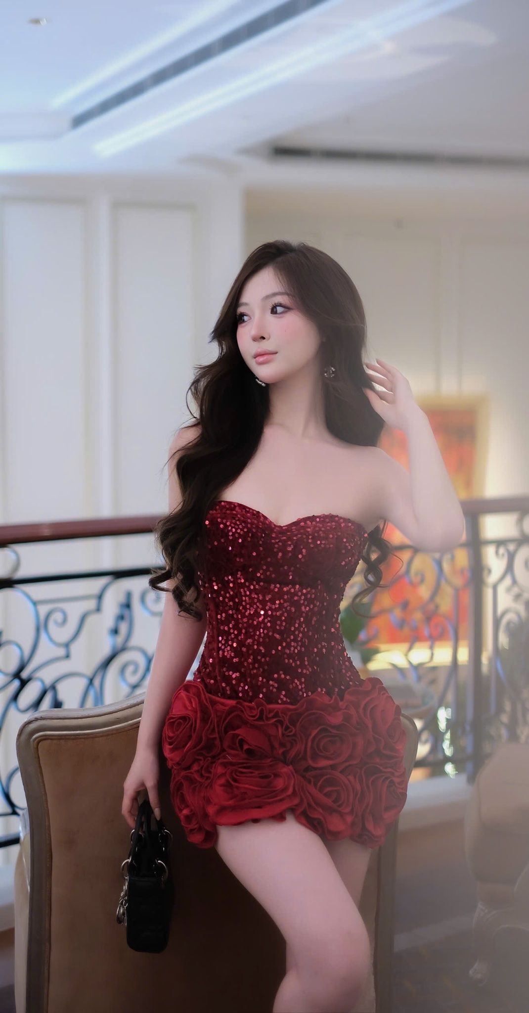 Đầm Cup Kim Sa Kết Bông