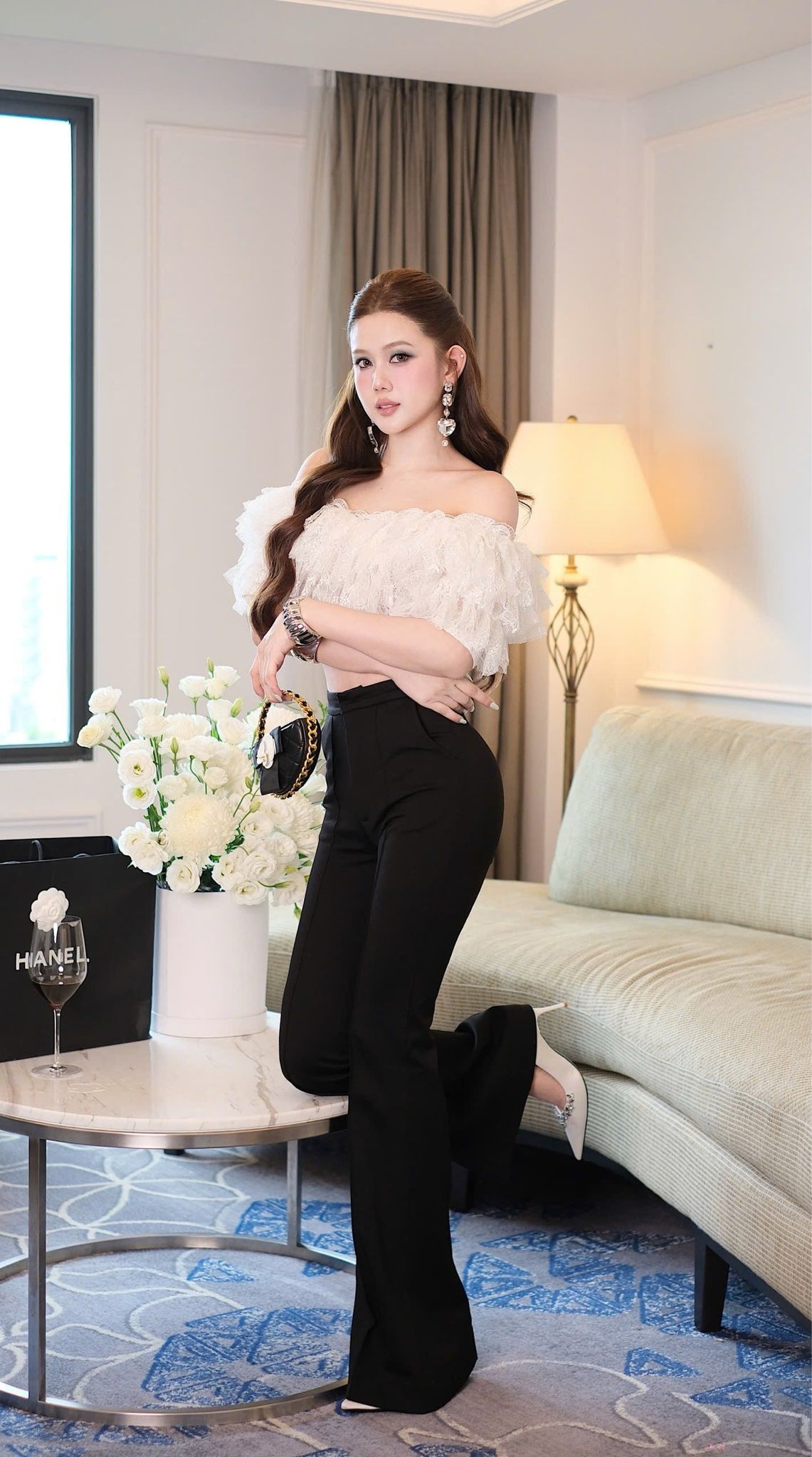Áo Ren Tầng Bẹt Vai