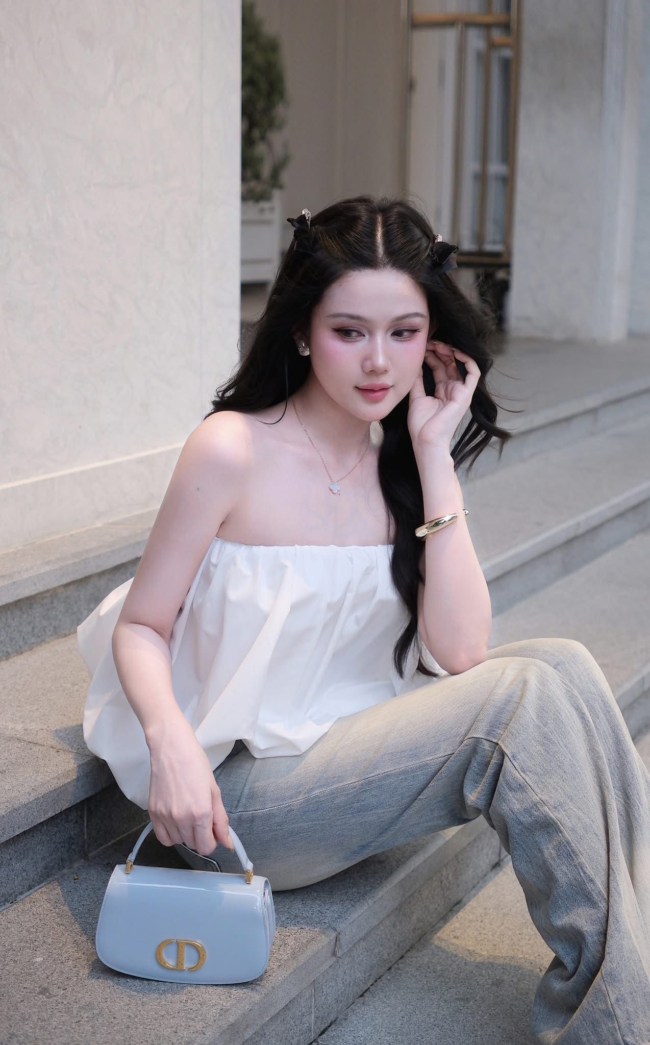 Áo Ống Hở Lưng Đính Nơ Sau