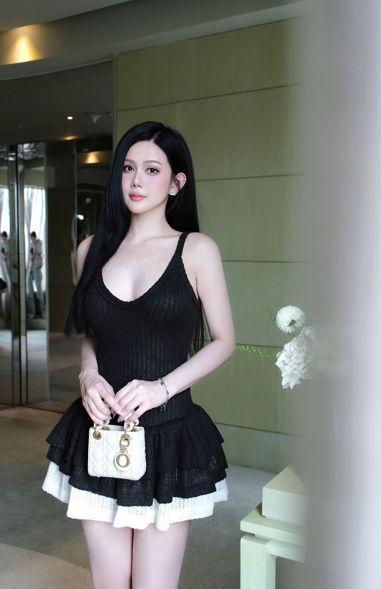 Đầm Thun Len Tầng