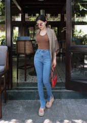 Quần Jean Skinny Slit Edge Blue