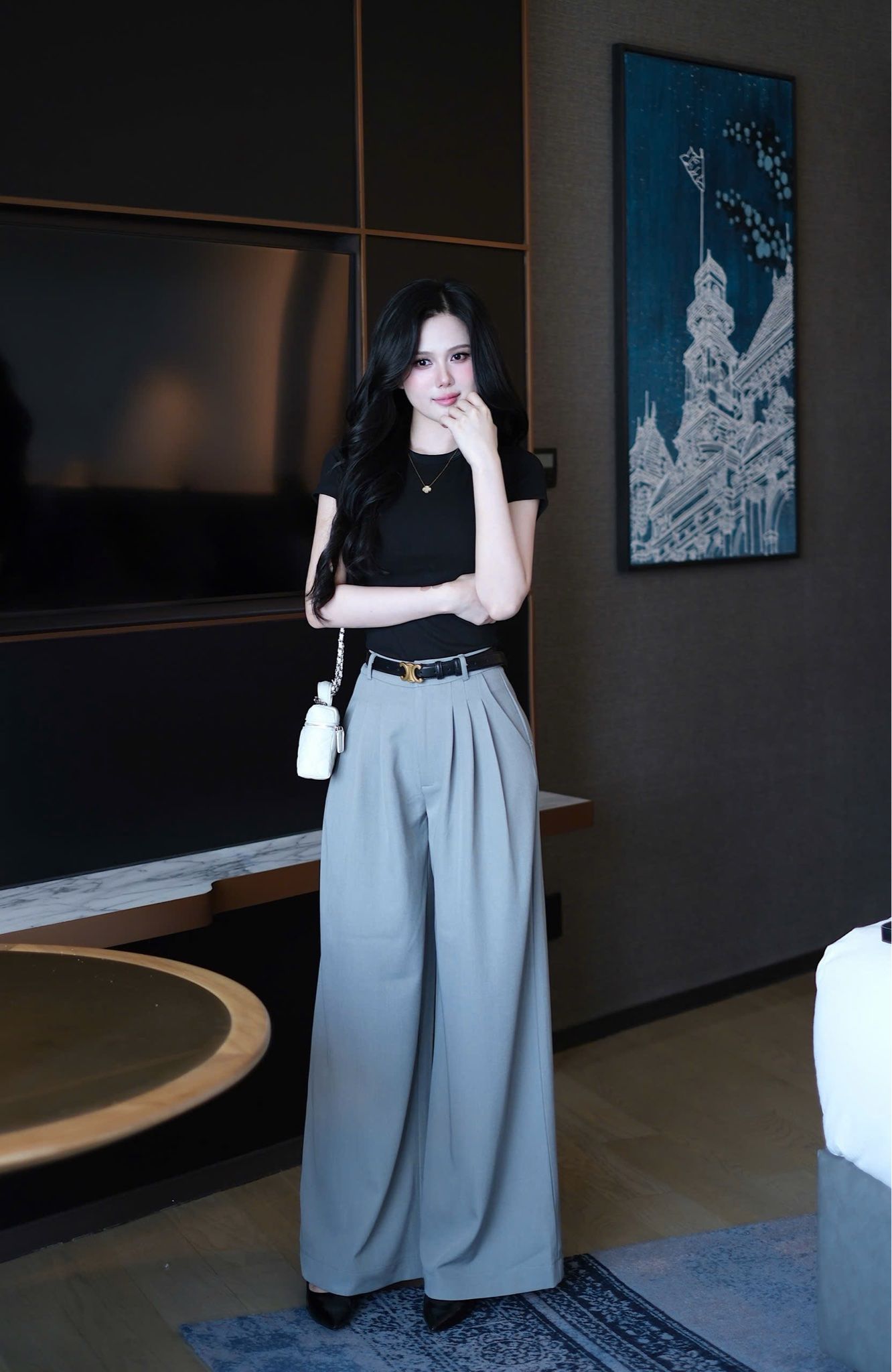 Áo Thun Trơn Cổ Tròn