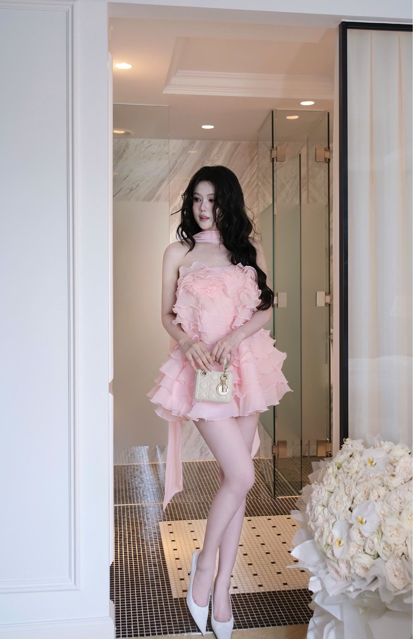 Babydoll Tầng Kèm Choàng