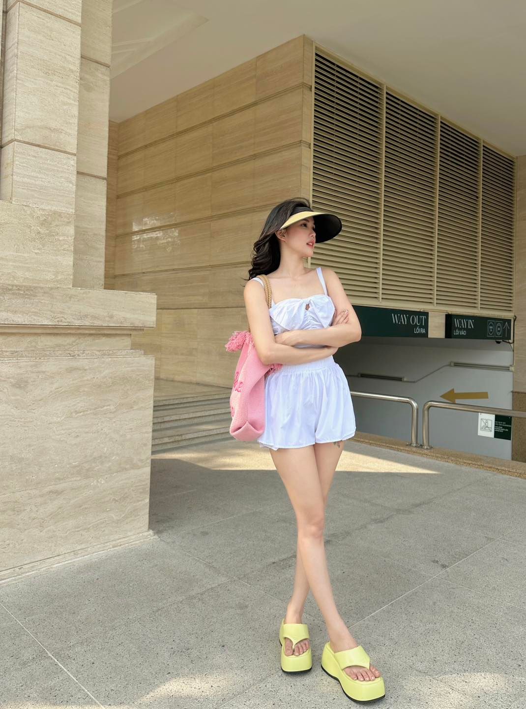 Set Áo Nhúng Nơ + Quần Short