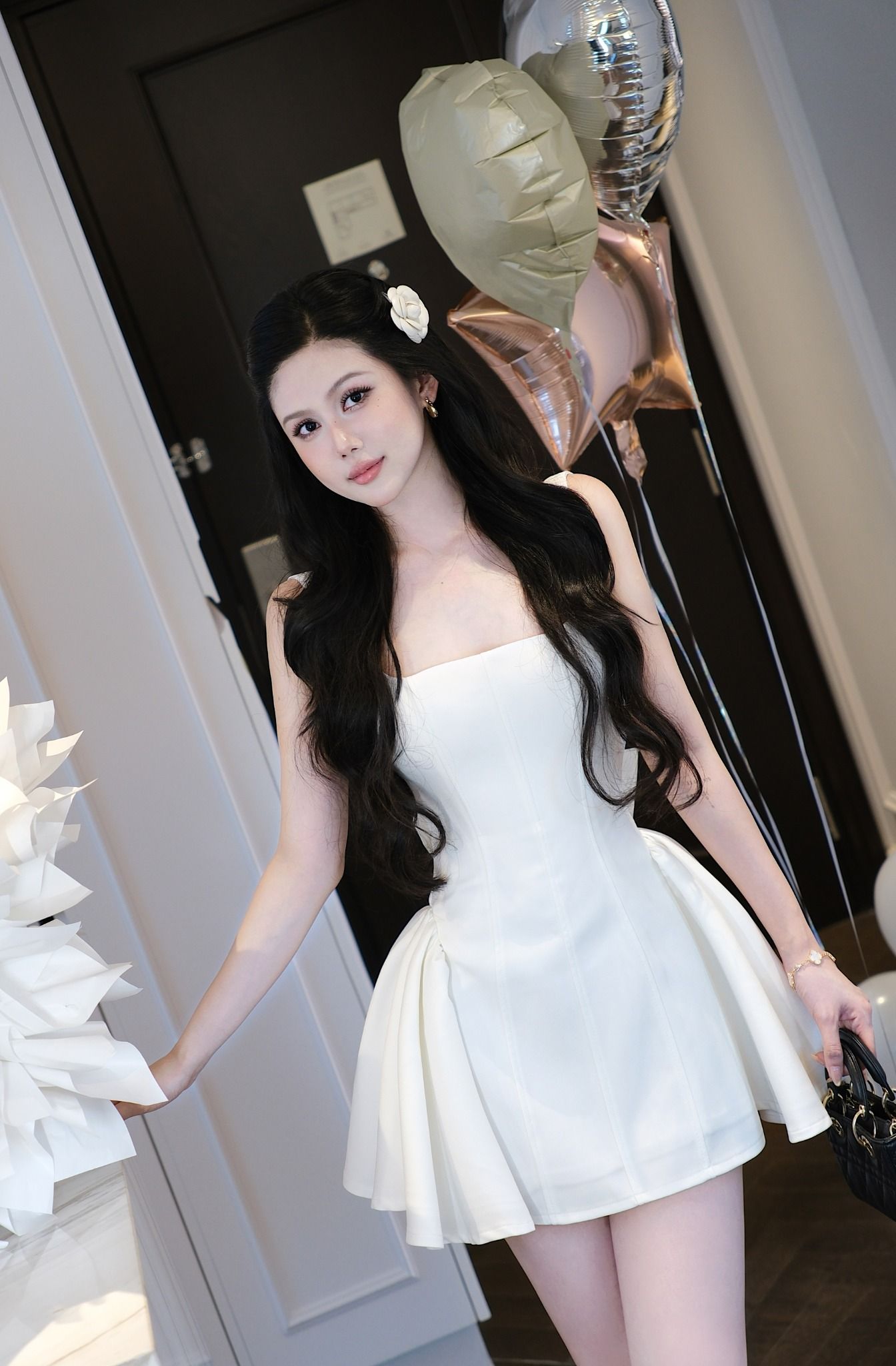 Đầm Trơn 2S Kèm Nơ