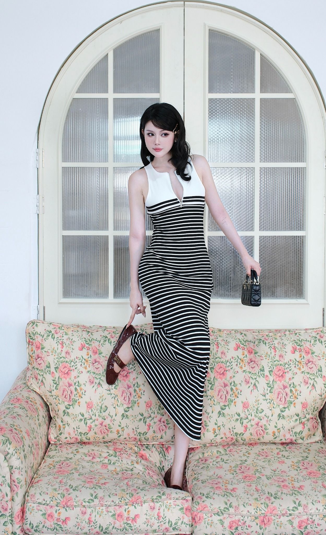 Đầm Thun Balo Khóa Kéo