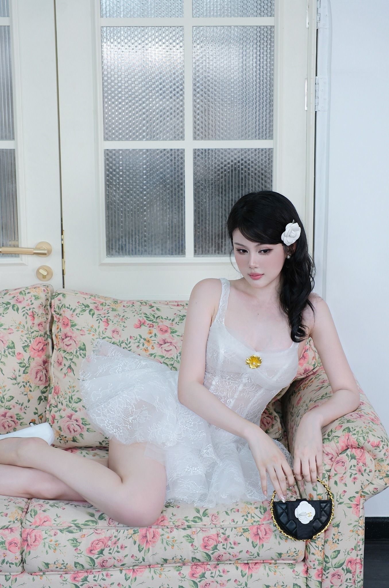 Đầm Lưới Ren 2S Kèm Charm