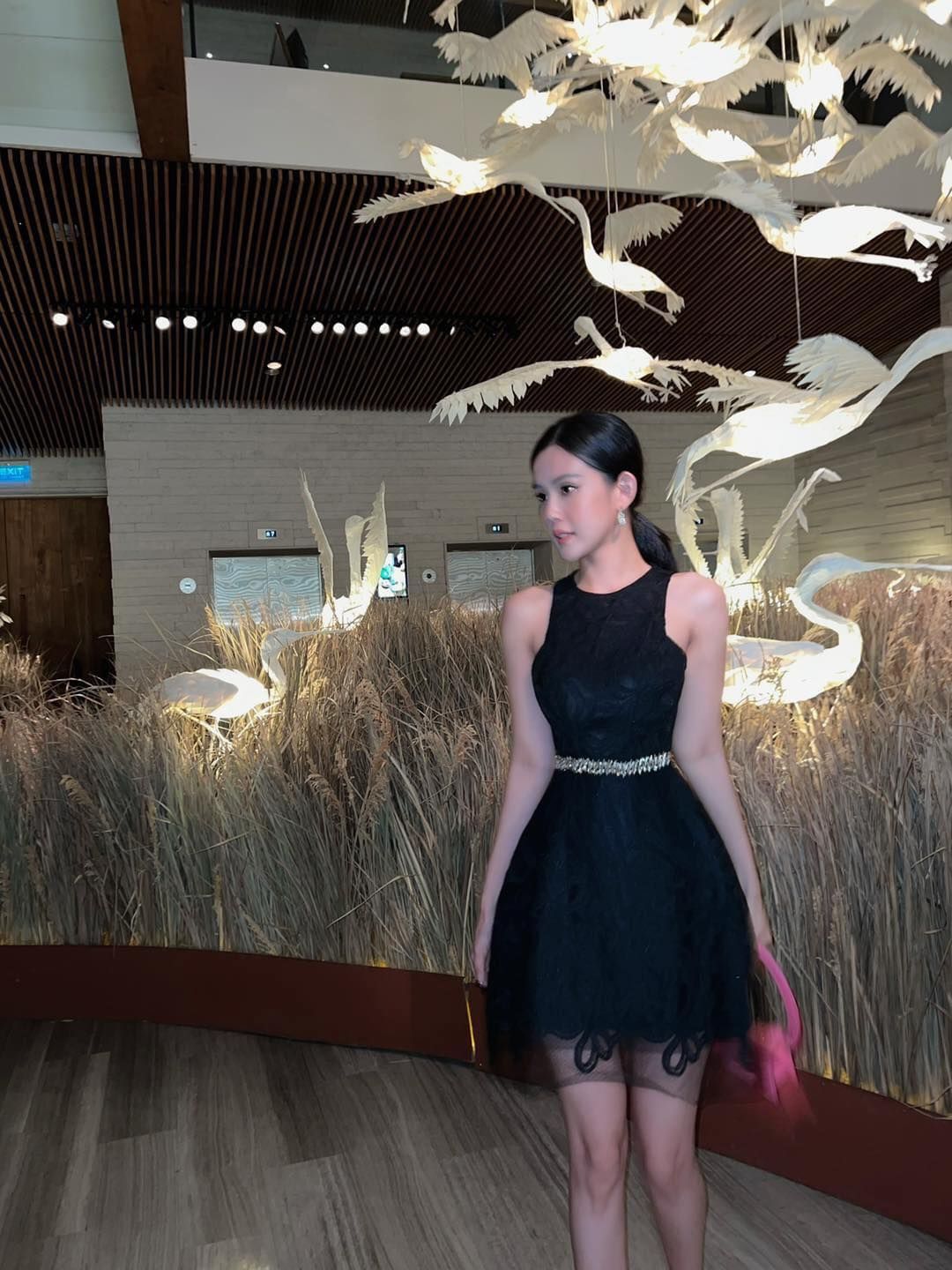 Đầm Ren Eo Viền Đá