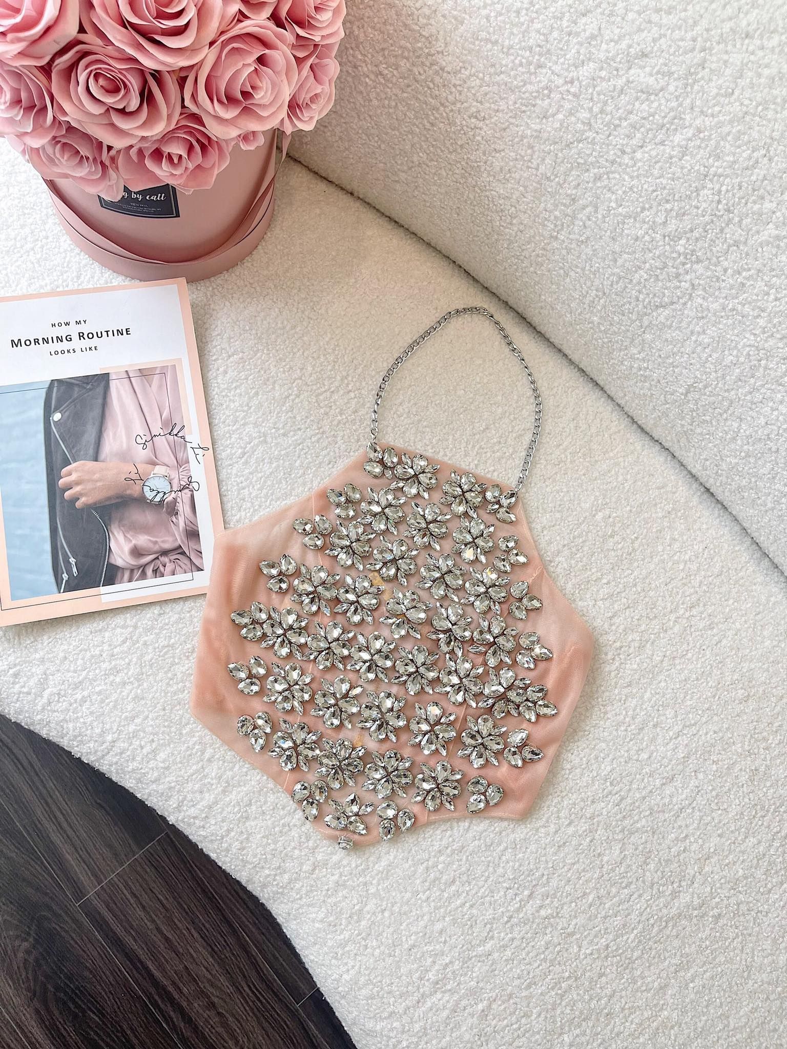Áo Yếm Lưới Đính Đá
