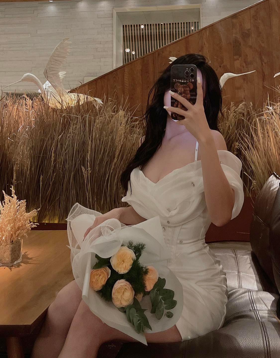 Đầm Nơ Voan Đính Đá