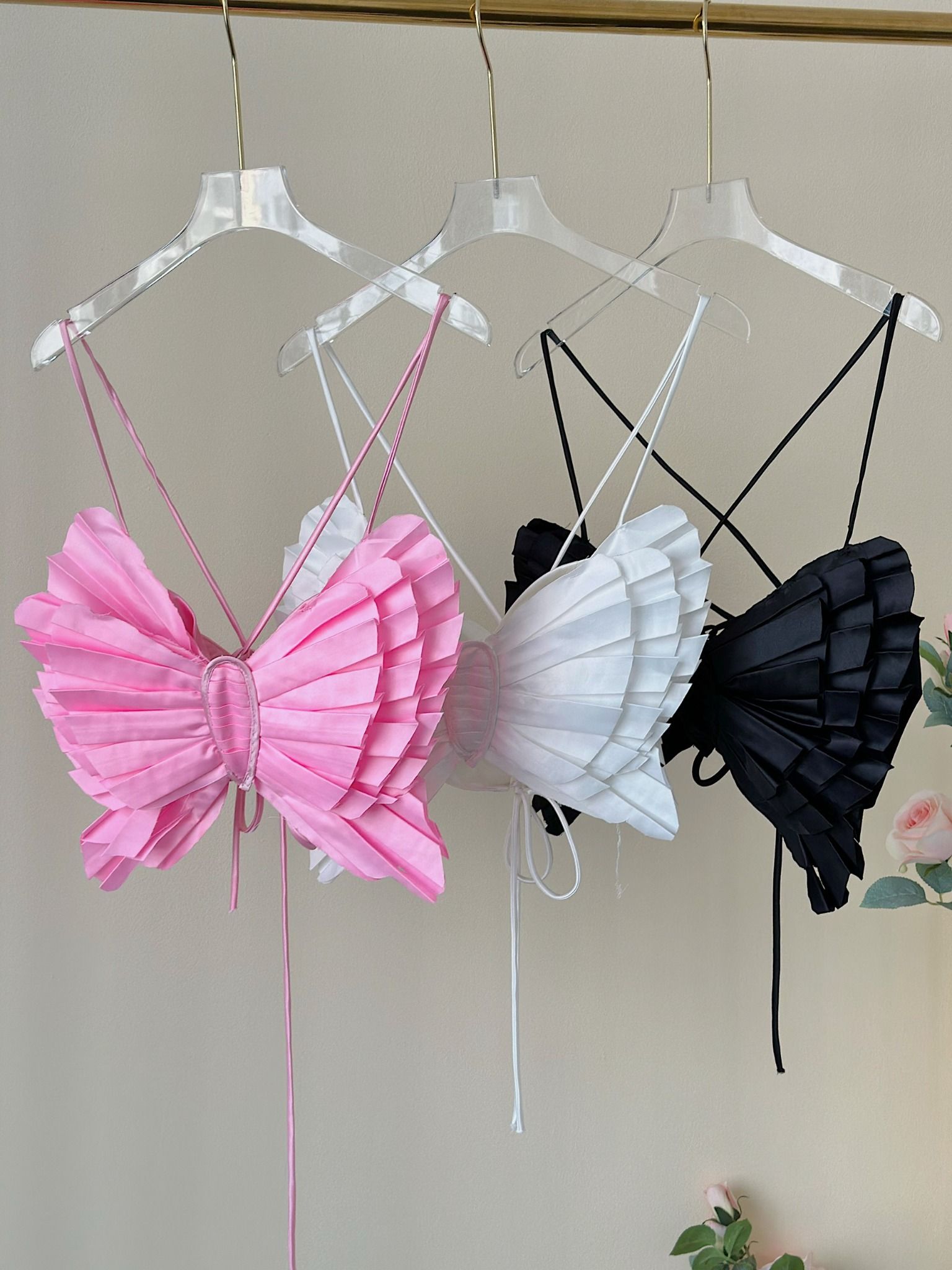 Áo Bướm Xếp Li