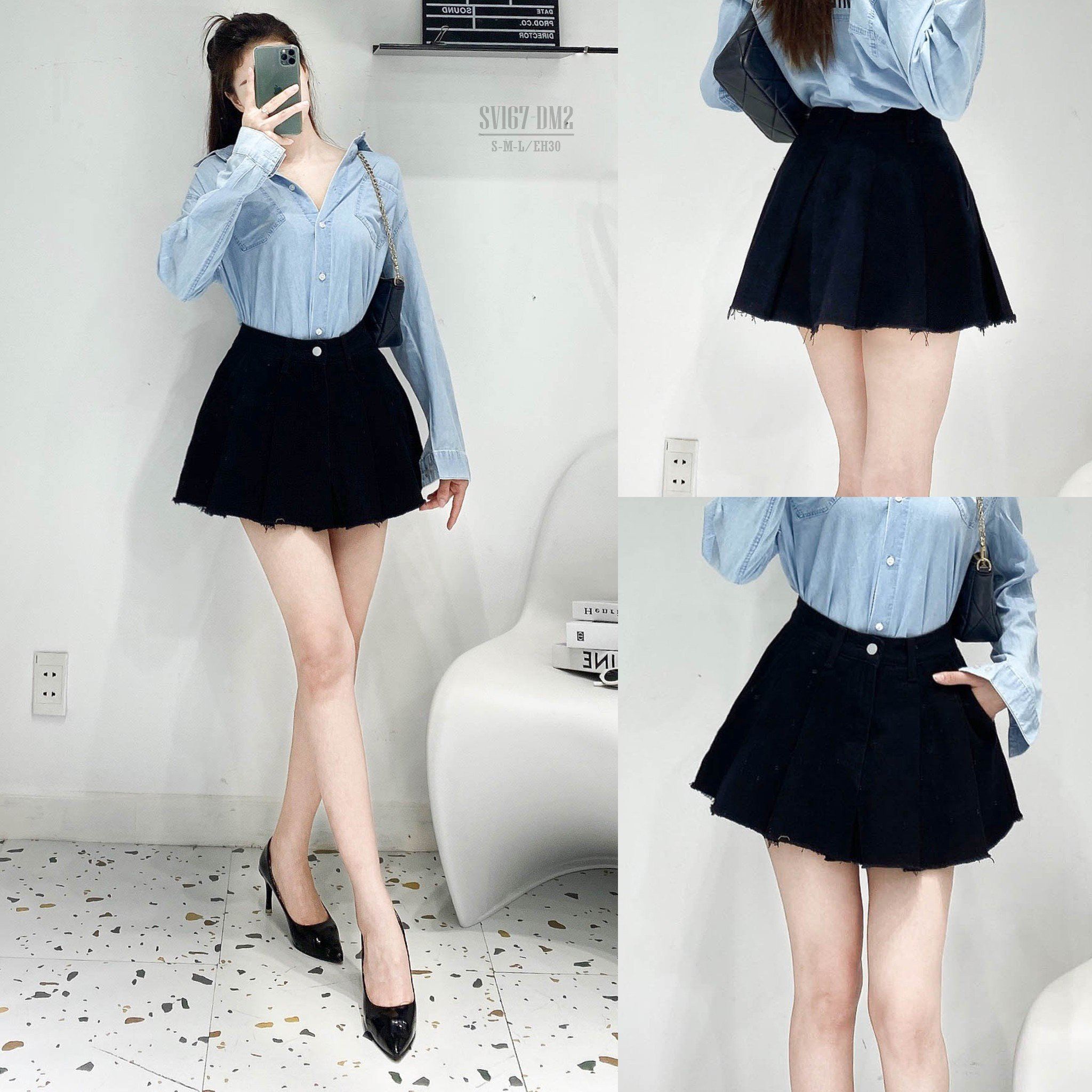 Chân Váy Ngắn Xòe 4M