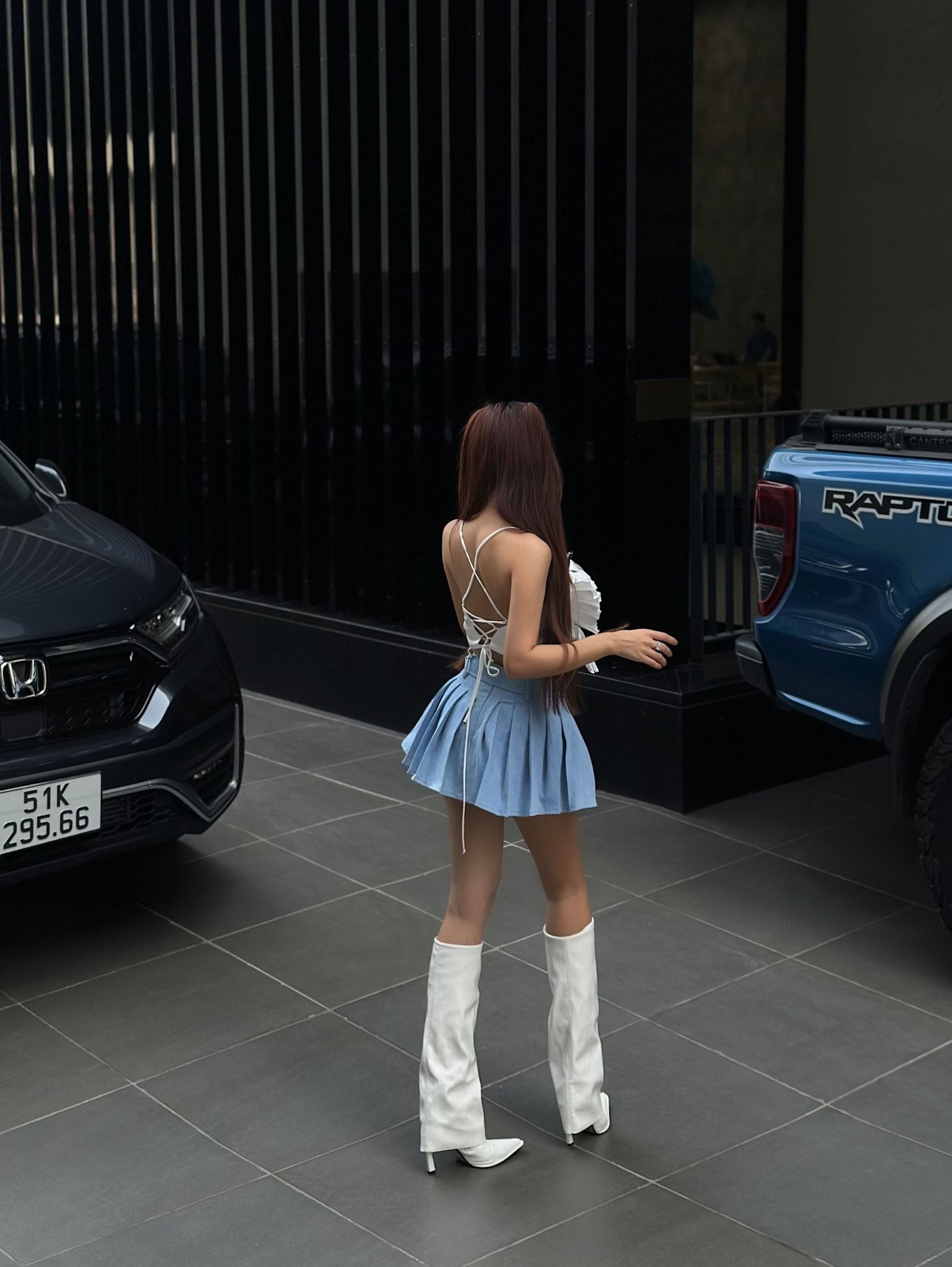 Áo Bướm Xếp Li