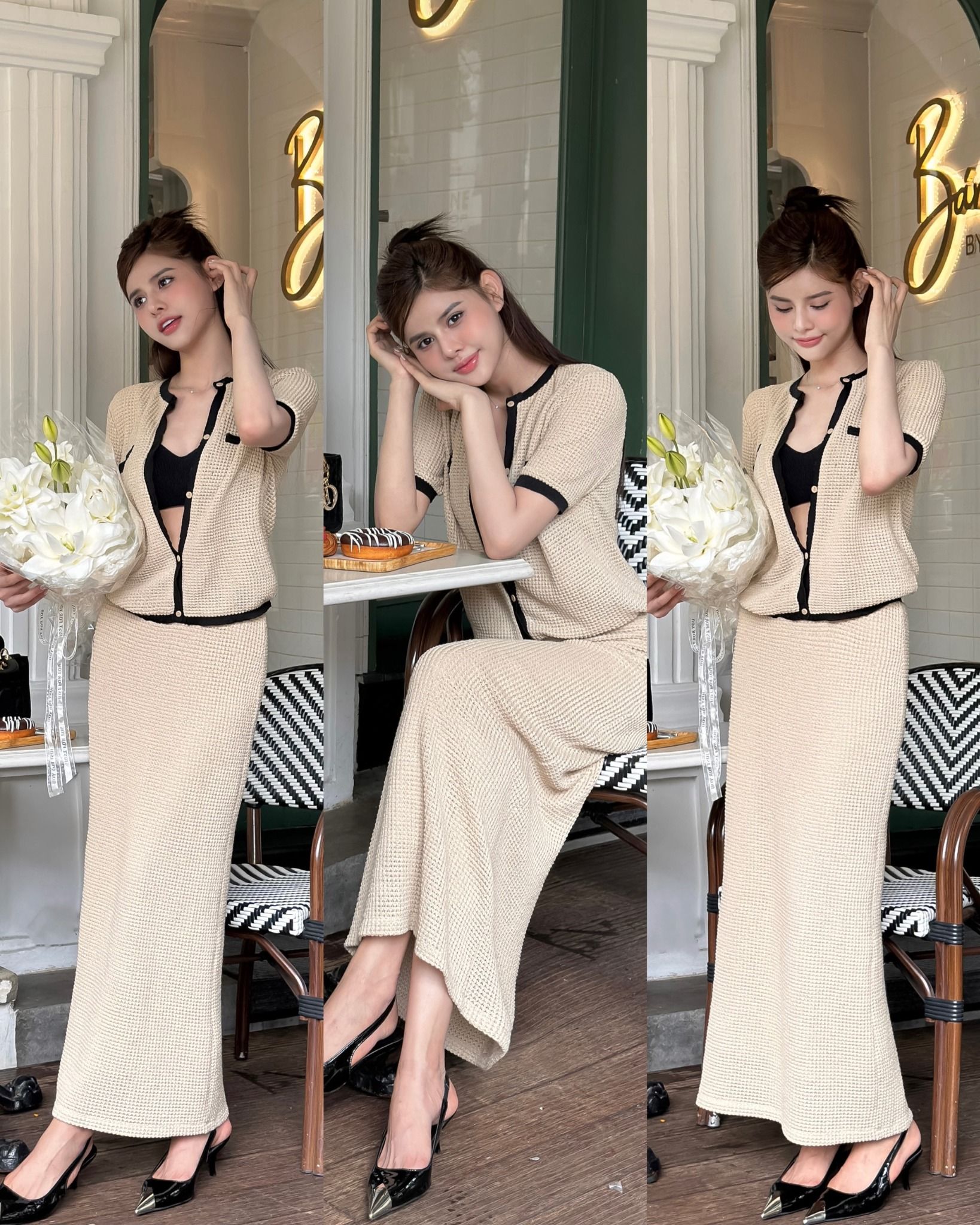 Set Len Dệt Kim 3 Món
