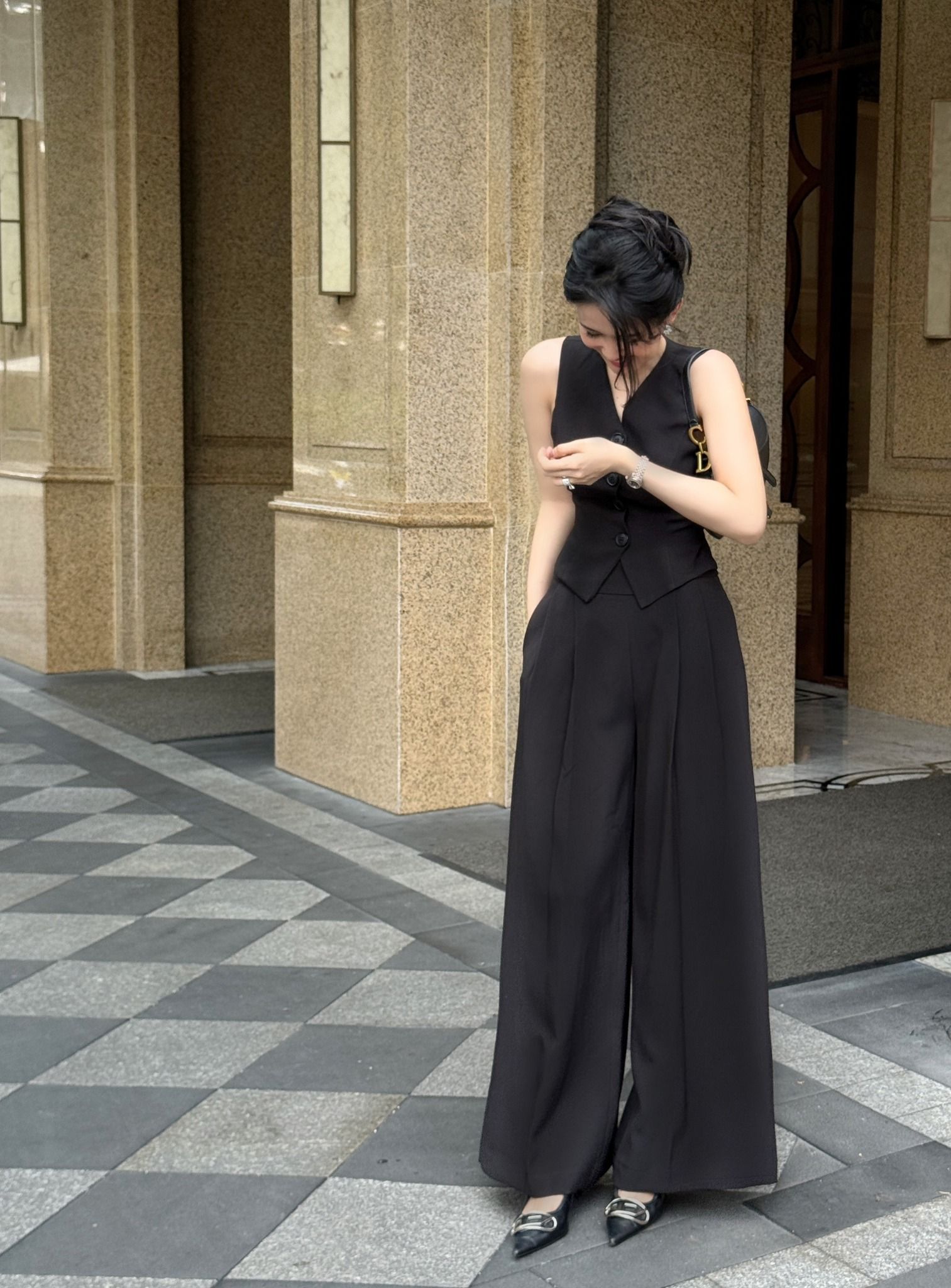 Set Vest SN Quần Ống Rộng