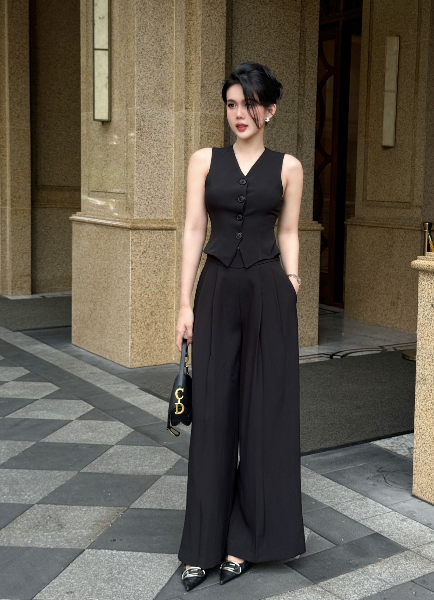 Set Vest SN Quần Ống Rộng