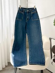 Quần Jean Straight Visible Pockets