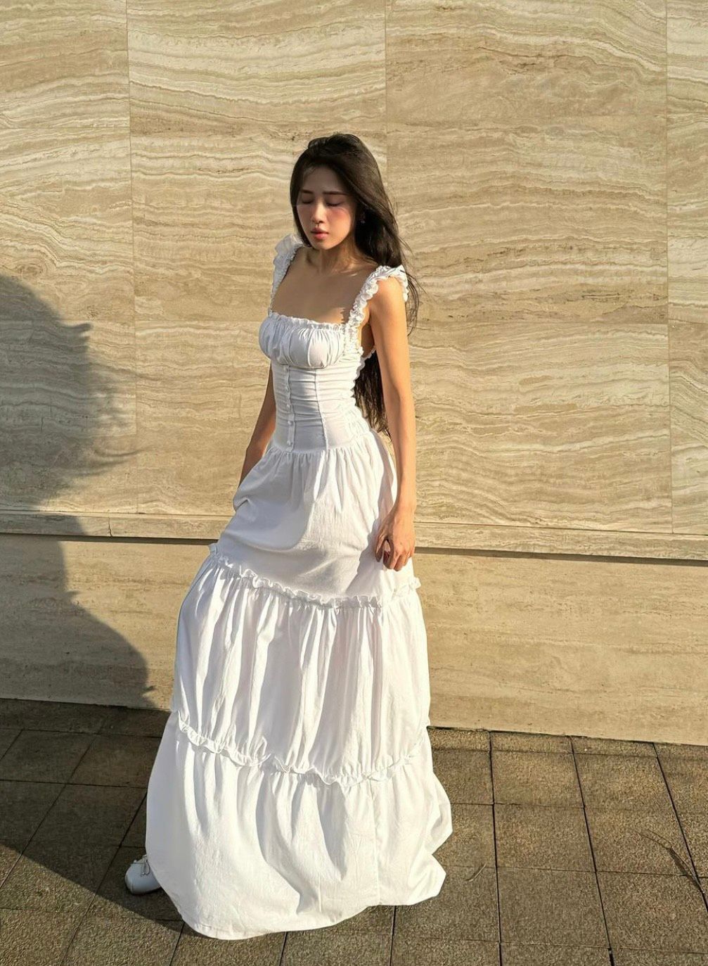 Maxi Voan Tầng Nút Bọc