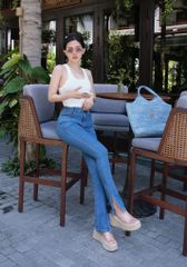 Quần Jean Skinny Slit Edge Blue