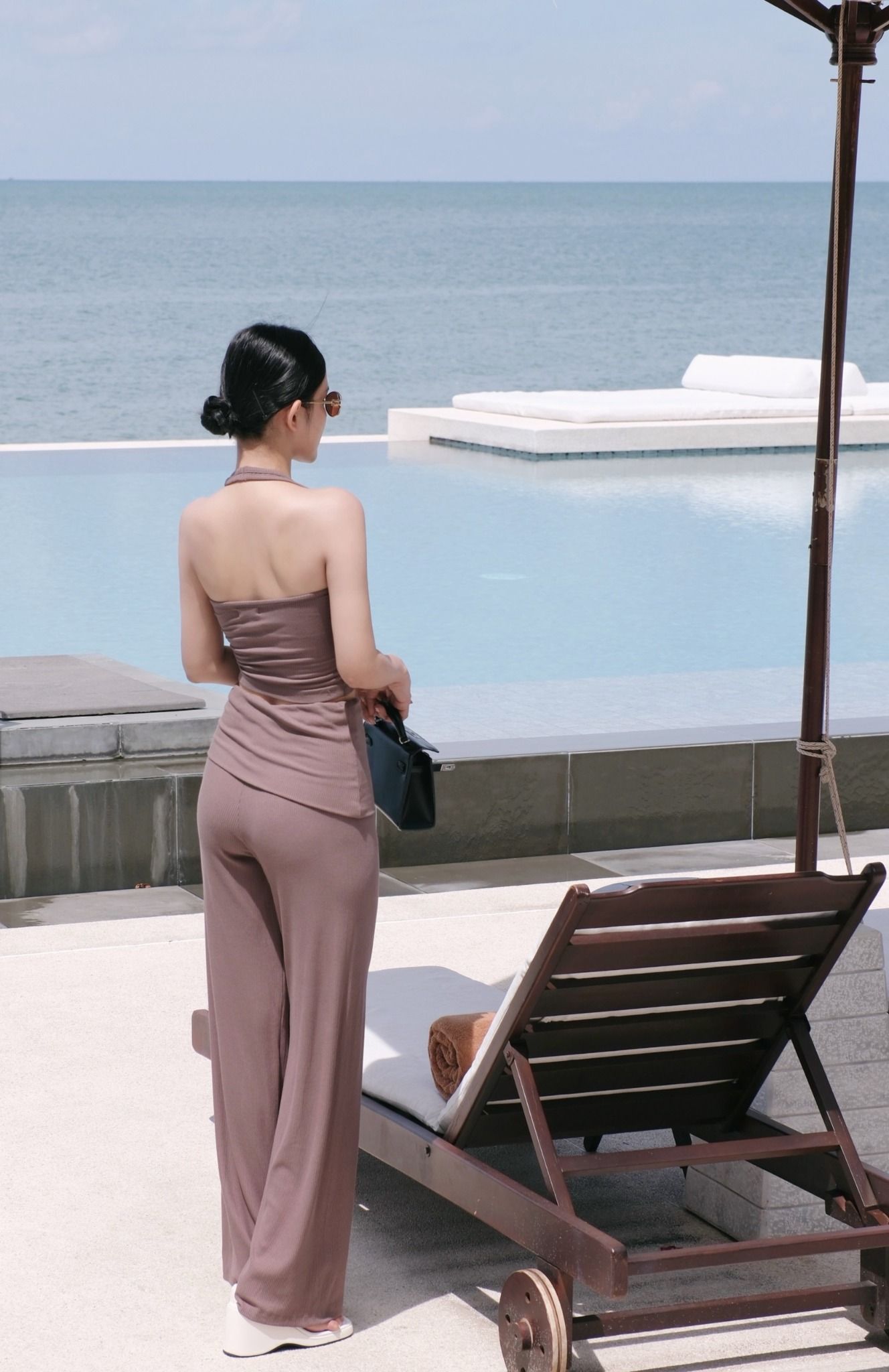 Set Thun Áo Yếm Quần Ống Rộng