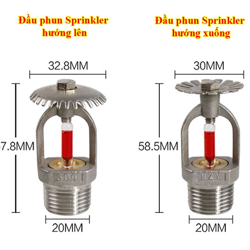 Đầu Phun Sprinkler Chữa Cháy DN15 1/2
