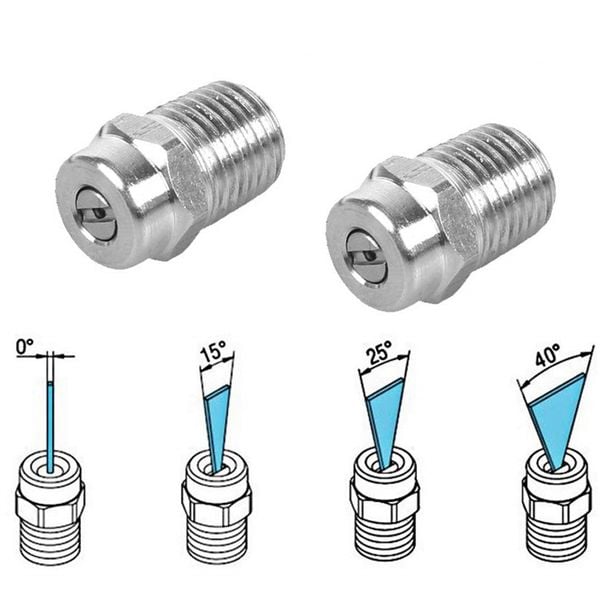 Béc Rửa Xe Áp Lực Cao Bằng Thép Không Gỉ 1/4
