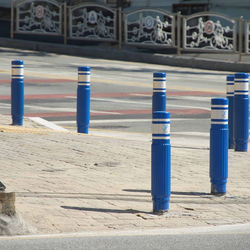 Cọc Tiêu Phản Quang Hình Trụ Bollard - Lõi thép không gỉ