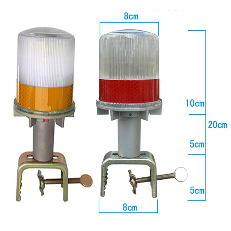 Đèn Cảnh Báo An Toàn Giao Thông Nhấp Nháy Đế Bằng Nhôm Sử Dụng Năng Lượng Mặt Trời