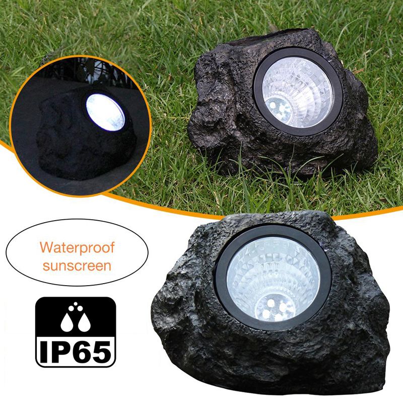 Đèn Led Năng Lượng Mặt Trời Trang Trí Sân Vườn Giả Đá Chống Nước