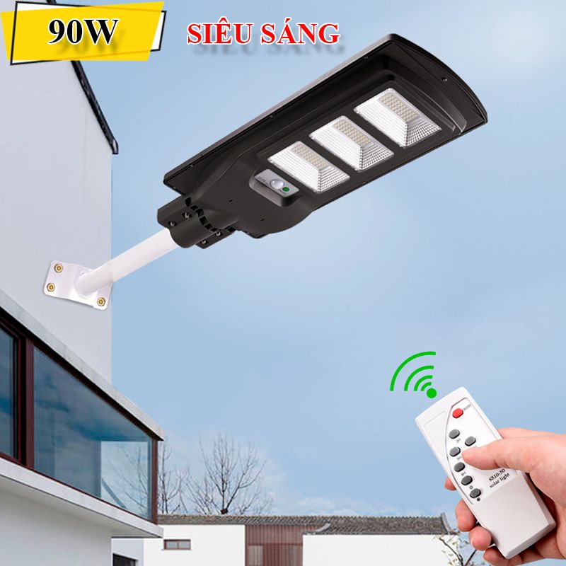 Đèn Led Năng Lượng Mặt Trời 90W 180 LED Siêu Sáng HCM